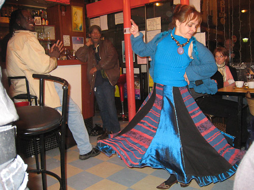 Paris night life, local cafe