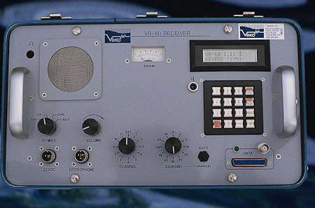 <B>Vemco VR60 Receiver</B><BR>This was Vemco's first receiver -- designed by Applied Microelectronics. It was the top selling tracking receiver in the world before being replaced by the VR100.